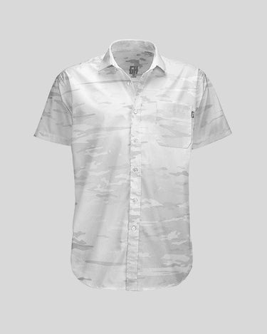 Arctic Camo Button Down Button Down Greater Half S White
